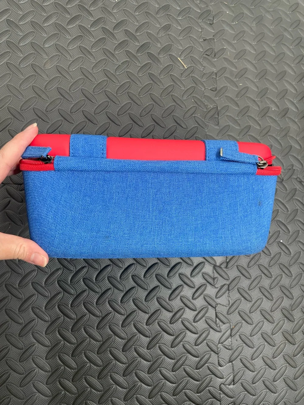 Nintendo Red and Blue Carry Case with Yellow Accents
